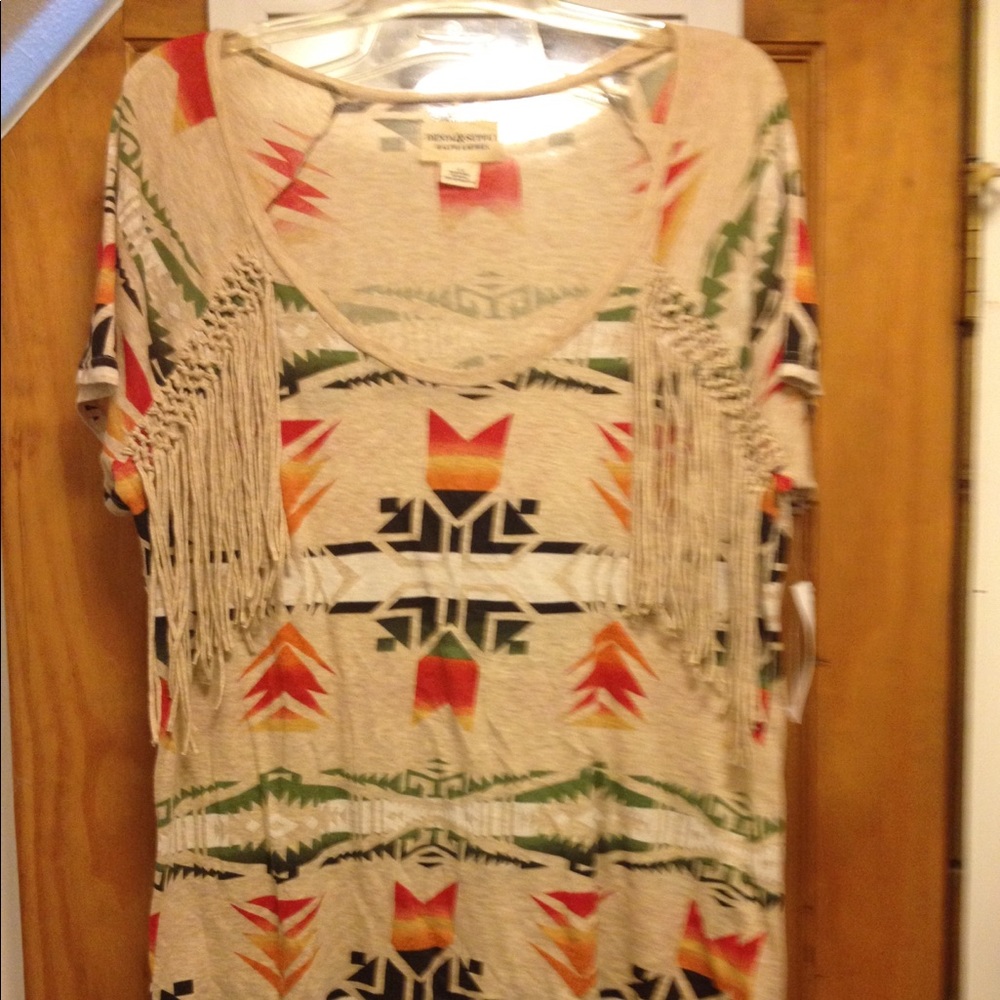 Ralph Lauren L southwest fringe t-shirt
